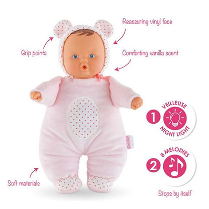 Corolle Babi Bear Nightlight - Pink - FBD09-0