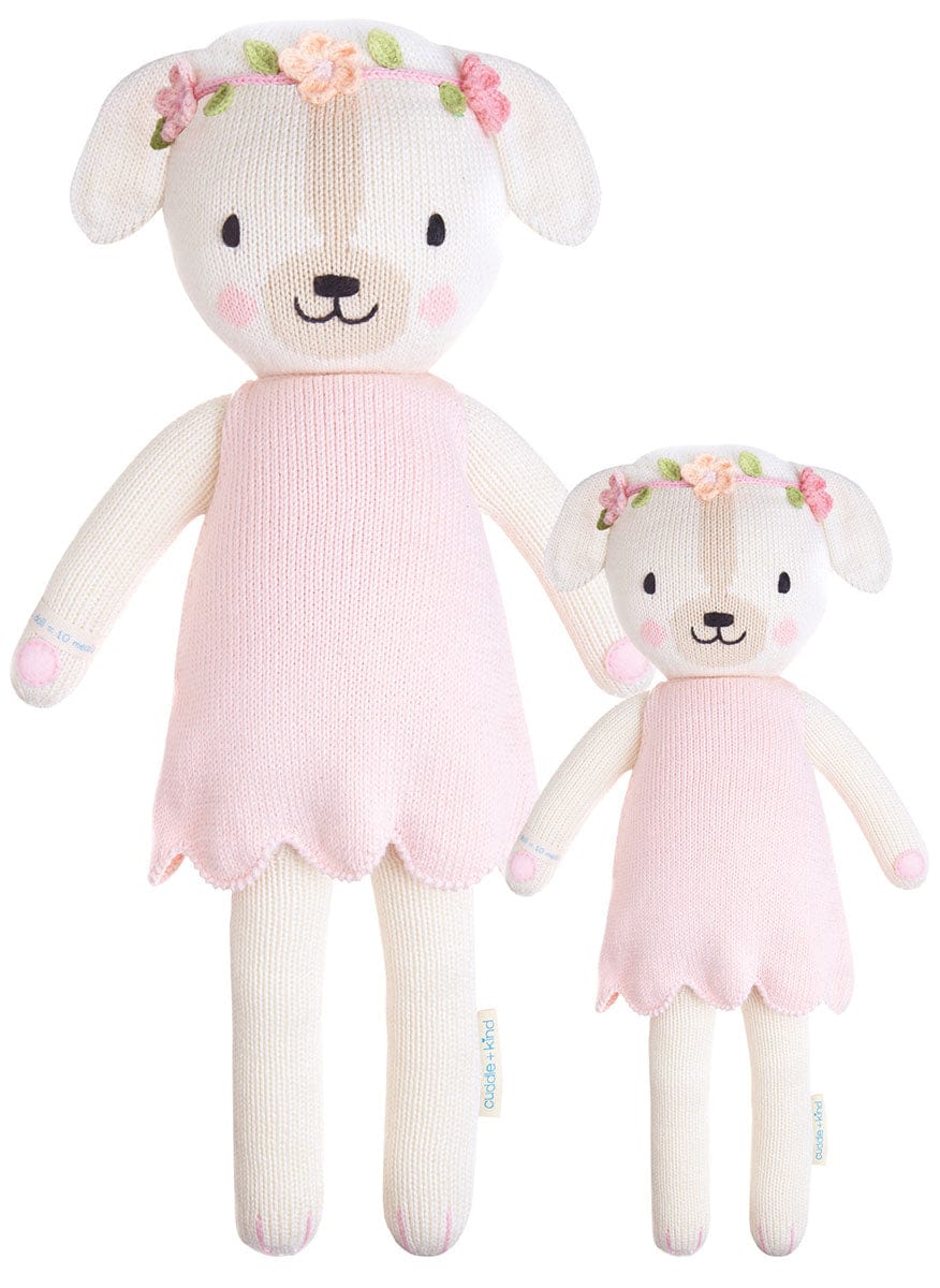 Cuddle+Kind Hand Knit Doll - Charlotte the Dog, 20" - DOGCHA001