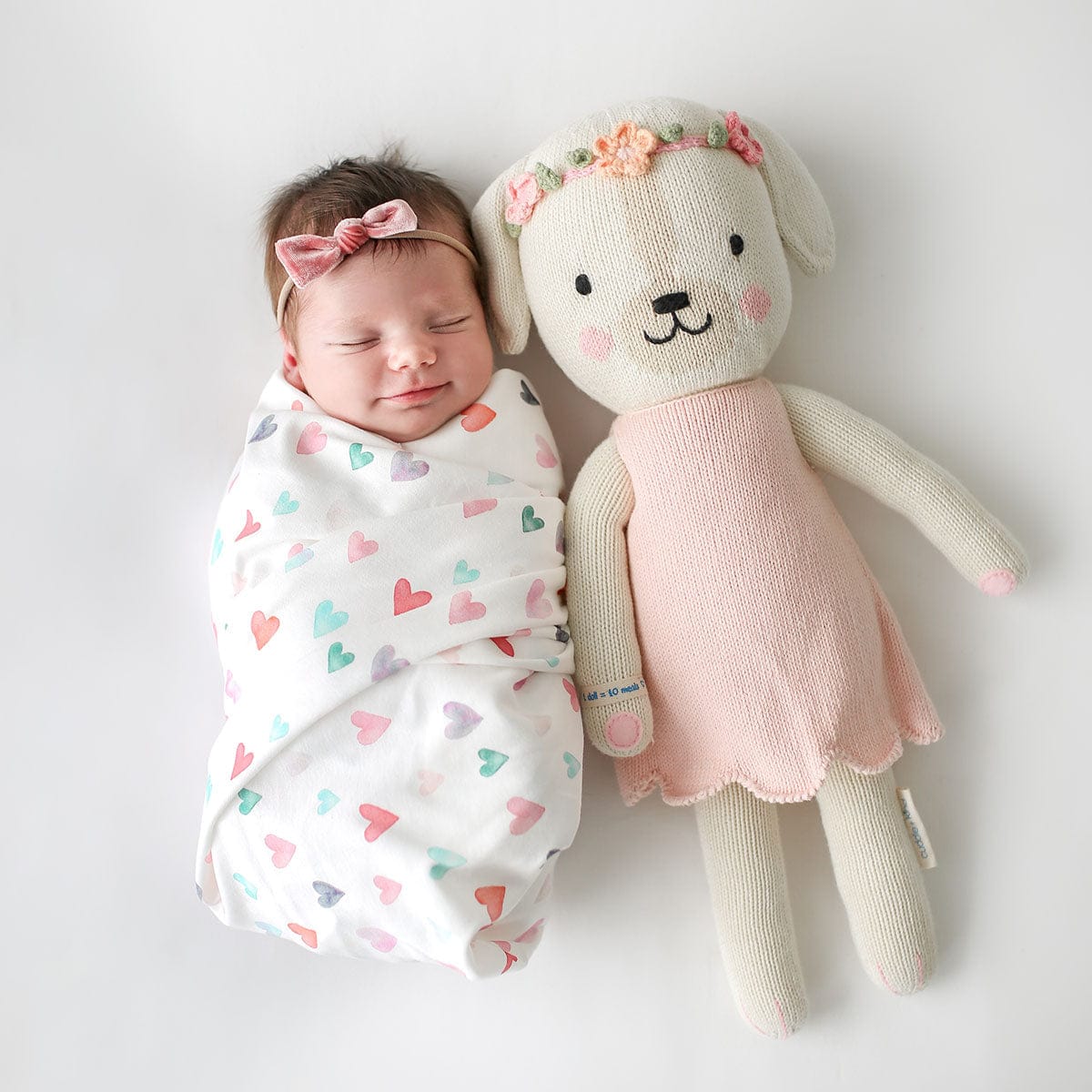 Cuddle+Kind Hand Knit Doll - Charlotte the Dog, 20" - DOGCHA001