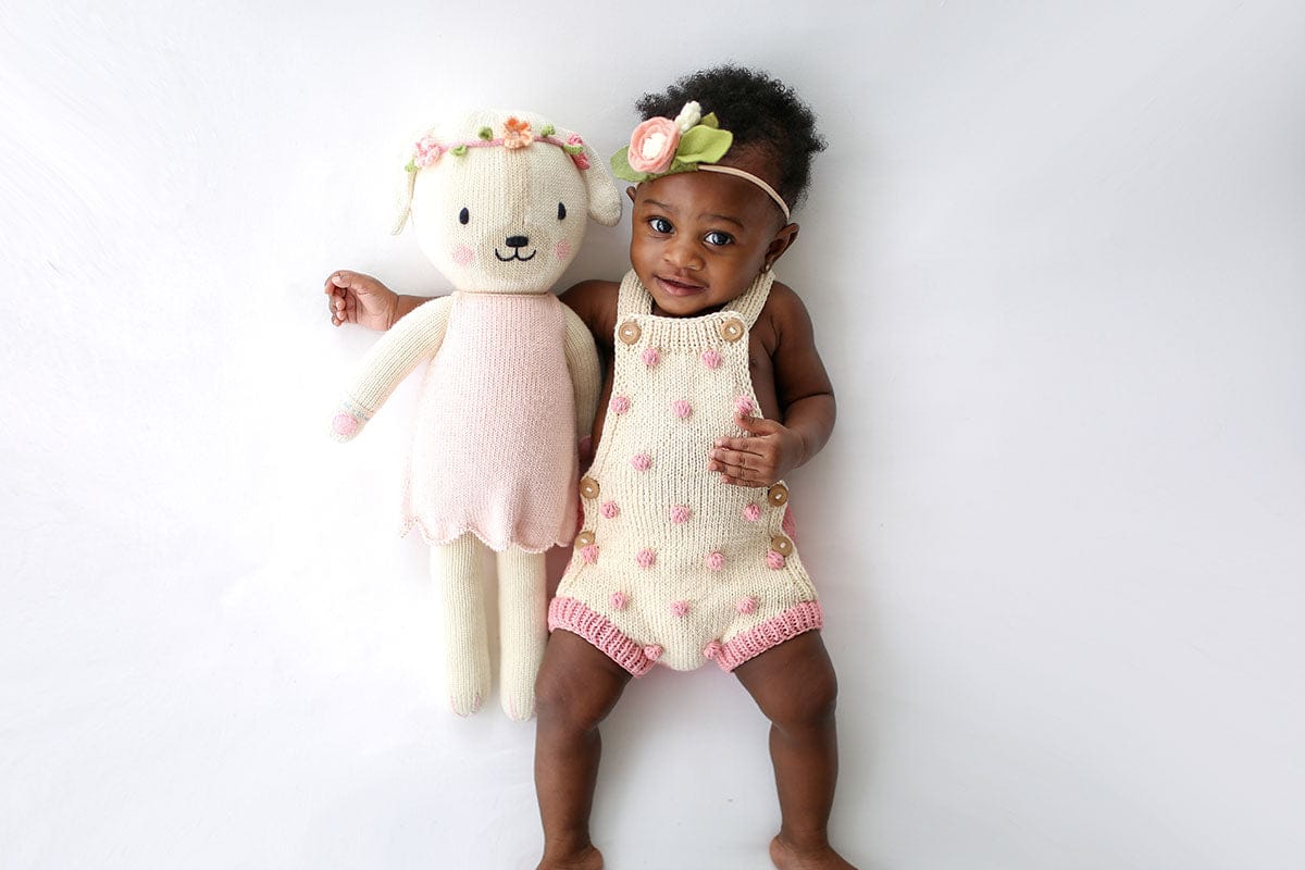 Cuddle+Kind Hand Knit Doll - Charlotte the Dog, 20" - DOGCHA001