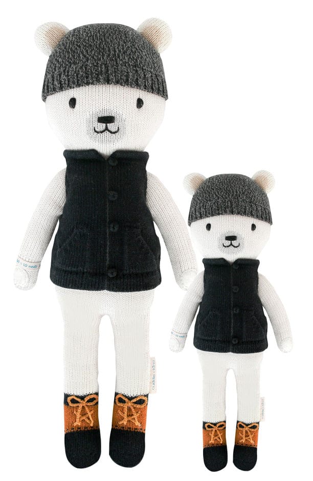 Cuddle+Kind Hand Knit Doll - Mini Hudson the Polar Bear, 13"