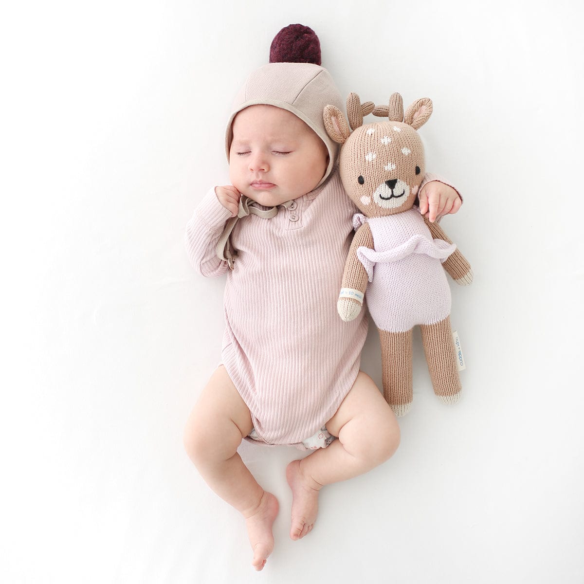 Cuddle+Kind Hand Knit Doll - Mini Violet the Fawn, 13" - FAWVIOMIN2