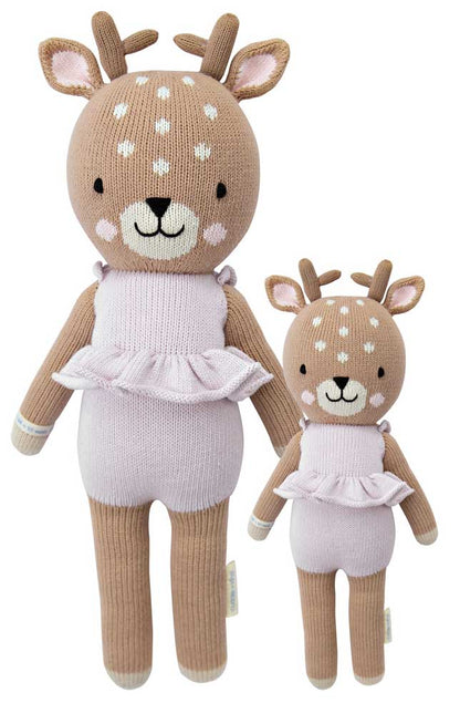 Cuddle+Kind Hand Knit Doll - Mini Violet the Fawn, 13" - FAWVIOMIN2