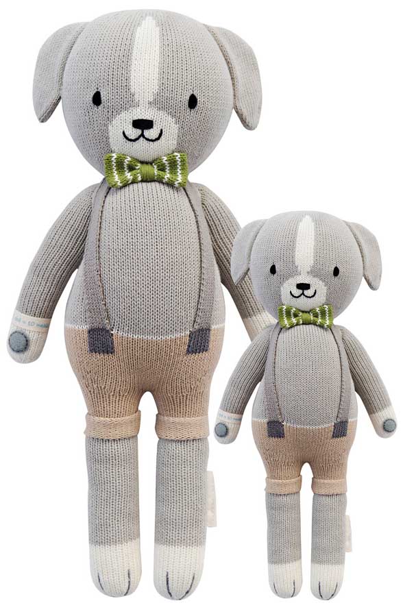 Cuddle+Kind Hand Knit Doll - Noah the Dog, 20" - DOGNOA001
