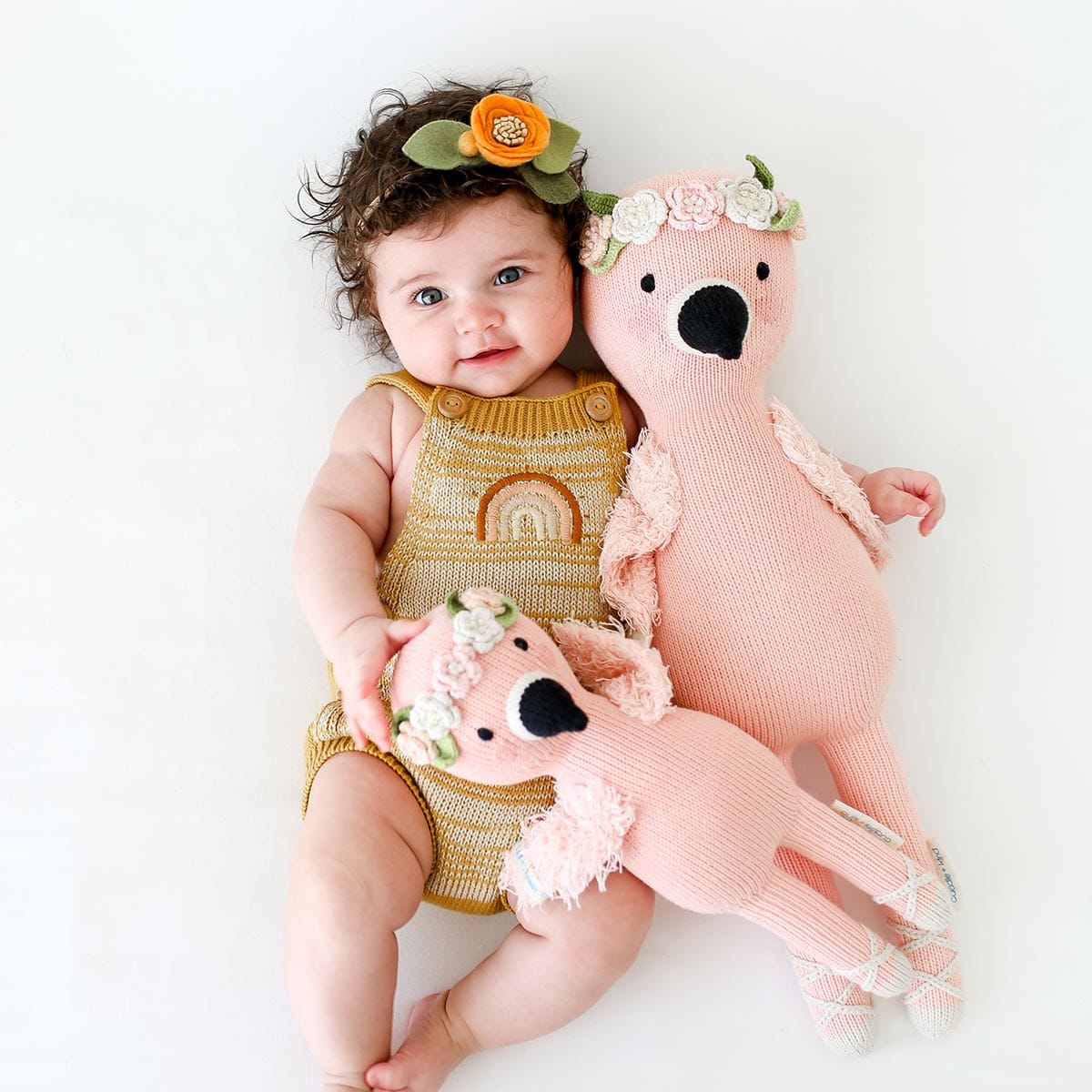 Cuddle+Kind Hand Knit Doll - Penelope the Flamingo, 20" - FLAPEN001