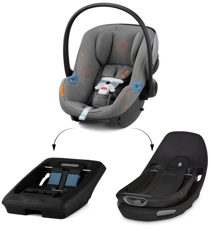 Cybex Aton G Swivel Infant Car Seat - Lava Grey