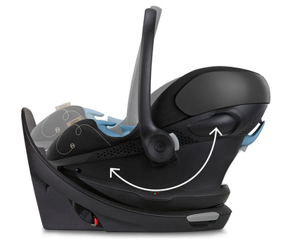 Cybex Aton G Swivel Infant Car Seat - Moon Black - 522004167