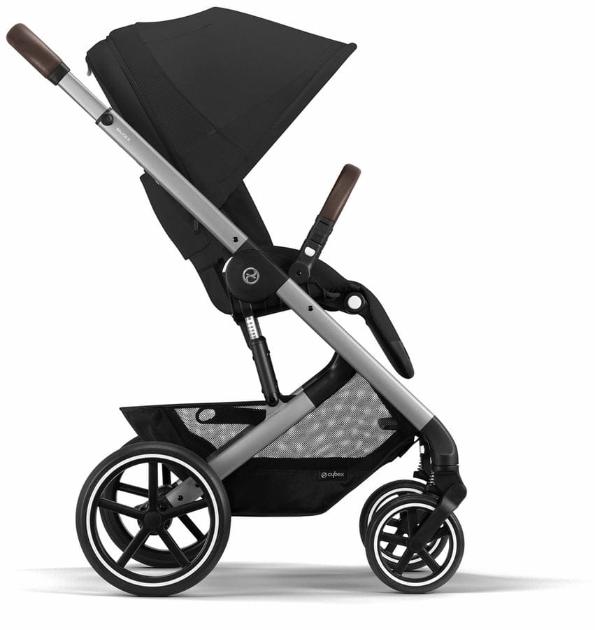 Cybex Balios S Lux + Aton G SensorSafe Travel System Bundle - Silver Frame / Lava Grey / Lava Grey - 522002395-522004779