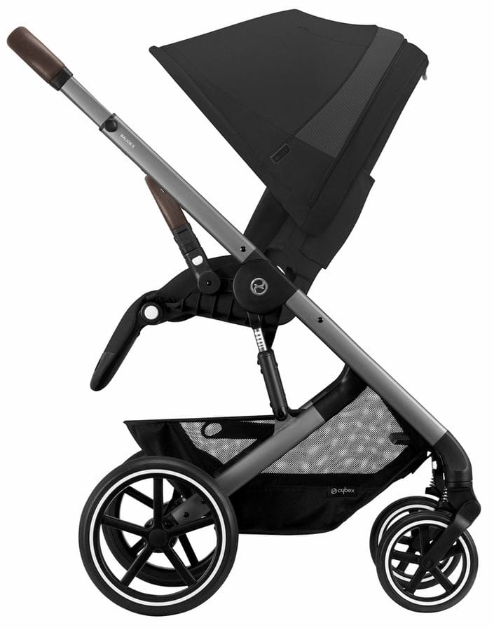 Cybex Balios S Lux + Aton G SensorSafe Travel System Bundle - Silver Frame / Lava Grey / Lava Grey - 522002395-522004779