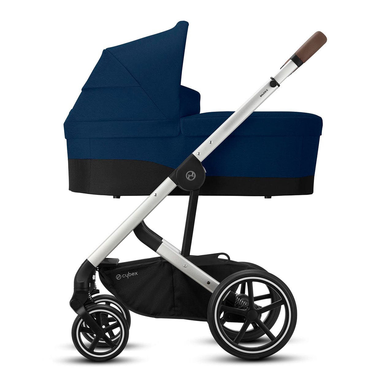 Cybex Balios S Lux Full Size Stroller + Cot S Bassinet Bundle - Navy Blue - 520004355-521001463