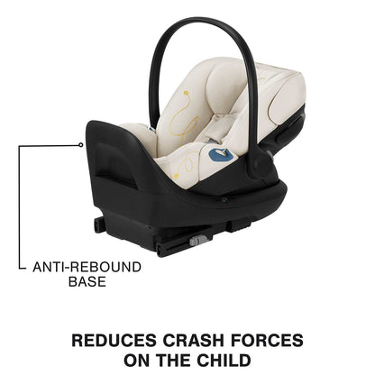 Cybex Cloud G Basic Comfort Extend Reclining Infant Car Seat with Anti-Rebound Bar - Seashell Beige - 522001399