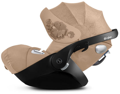Cybex Cloud Q Sensorsafe Reclining Infant Car Seat - Simply Flowers - Nude Beige - 521001301