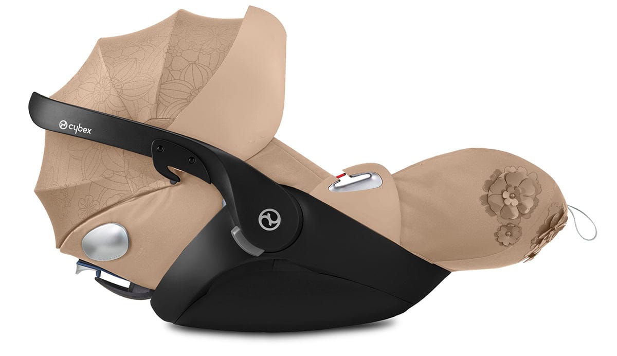 Cybex Cloud Q Sensorsafe Reclining Infant Car Seat - Simply Flowers - Nude Beige - 521001301
