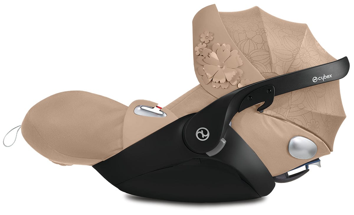 Cybex Cloud Q Sensorsafe Reclining Infant Car Seat - Simply Flowers - Nude Beige - 521001301