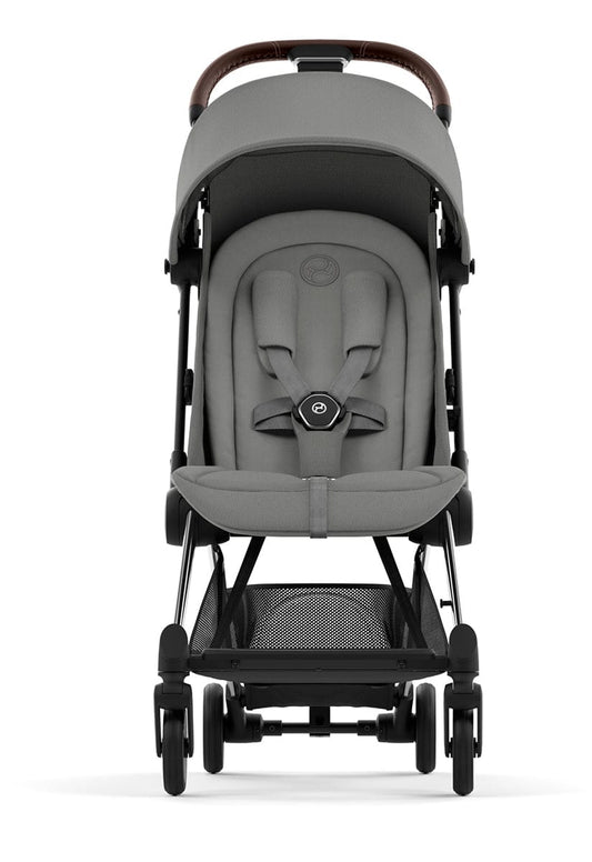 Cybex COYA Compact Stroller - Chrome / Dark Brown / Mirage Grey - 522004403