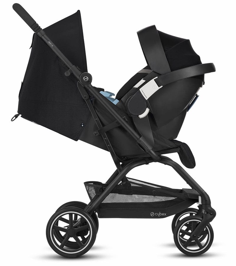 Cybex Eezy S+ 2 + Aton 2 Sensorsafe Travel System Bundle - Deep Black / Lavastone Black - 521000479-519003595