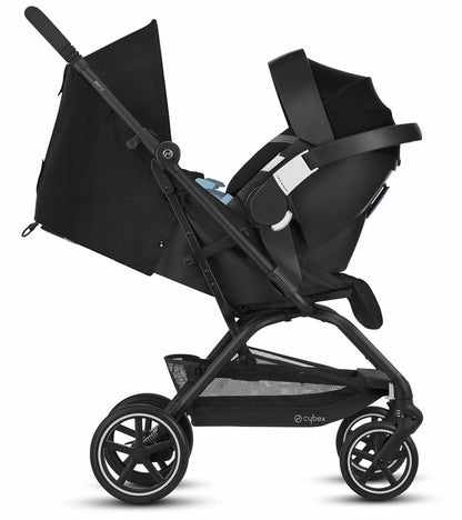 Cybex Eezy S+ 2 + Aton 2 Sensorsafe Travel System Bundle - Magnolia Pink / Lavastone Black - 521001479-519003595