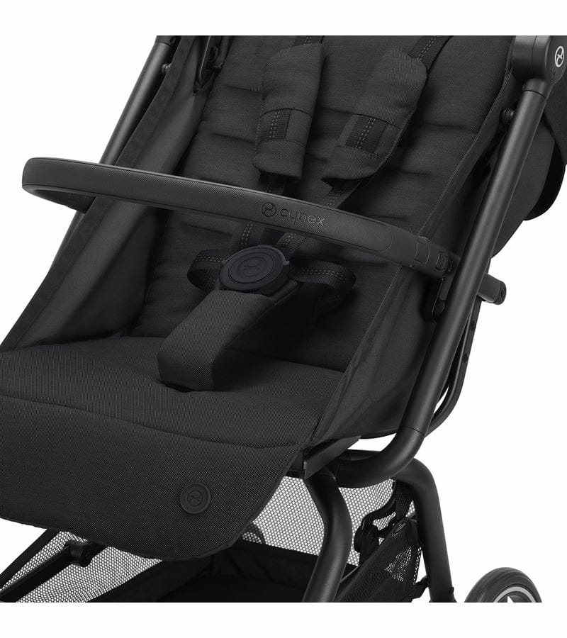 Cybex Eezy S+ 2 Compact Stroller + Cot S Bundle - Deep Black / Deep Black
