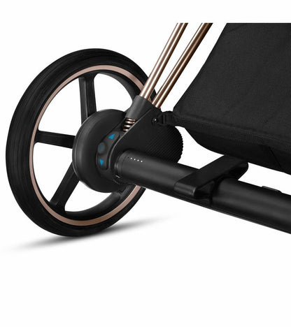 Cybex ePriam + Cloud Q SensorSafe Travel System - Chrome / Black / Fancy Pink / Stardust Black - 519003739-519003939