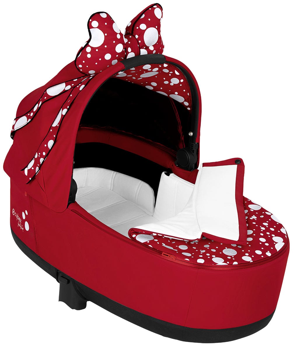 Cybex ePriam Complete Stroller with Lux Bassinet Bundle - Petticoat Red by Jeremy Scott