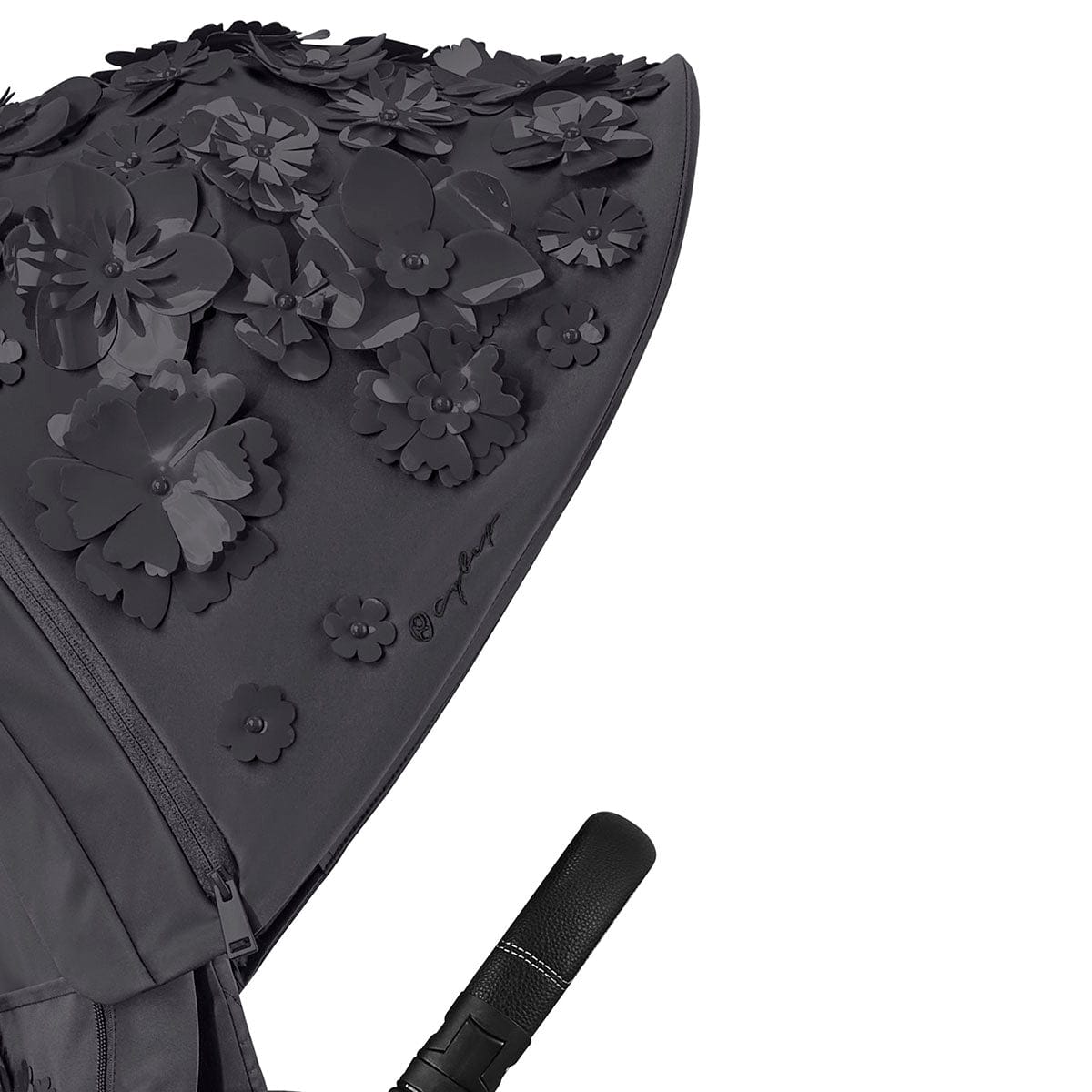 Cybex ePriam Complete Stroller with Lux Bassinet Bundle - Simply Flowers - Dream Grey - 519002649-B-SF-GREY