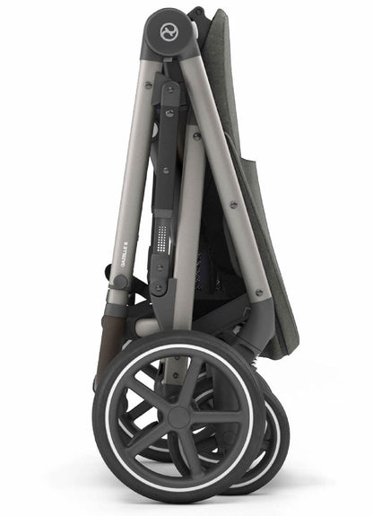 Cybex Gazelle S Double Stroller - Soho Grey (Taupe Frame) - 520003559-520003569