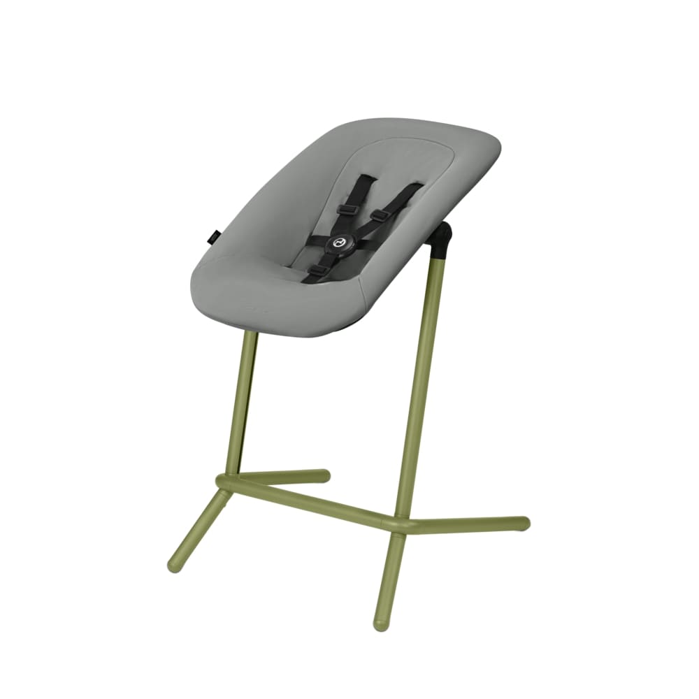 Cybex Lemo 1.5 High Chair + Bouncer Bundle - Infinity Black / Storm Grey - 521001451-518001513