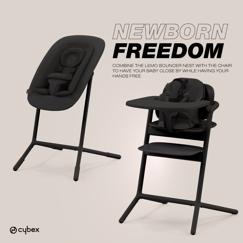 Cybex LEMO 2 High Chair 4-in-1 Set - Stunning Black - 521004461
