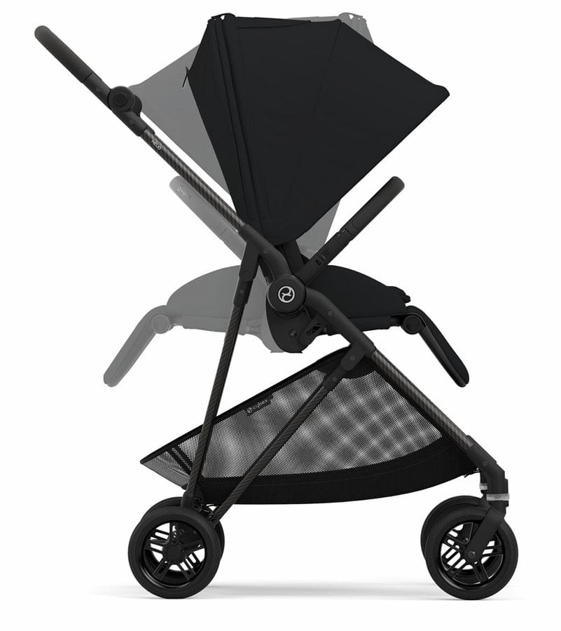 Cybex Melio Carbon 3 + Aton G Travel System Bundle - Moon Black / Moon Black - 522002401-522001441