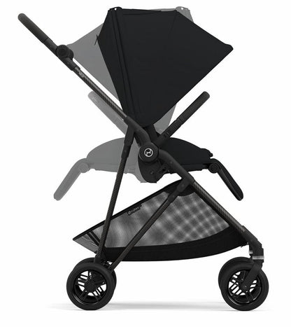 Cybex Melio Carbon 3 + Aton G Travel System Bundle - Moon Black / Moon Black - 522002401-522001441