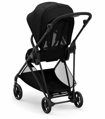 Cybex Melio Carbon + Aton 2 Travel System Bundle - Deep Black / Lavastone Black - 521001277-519003595