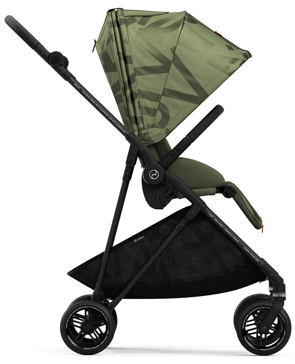 Cybex Melio Street Stroller + Cot Bundle - Olive Green - 521001591-521001567