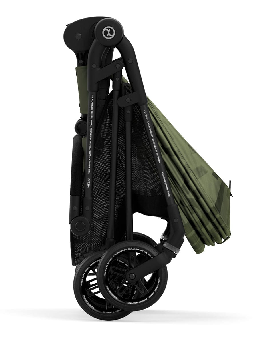 Cybex Melio Street Stroller + Cot Bundle - Olive Green - 521001591-521001567