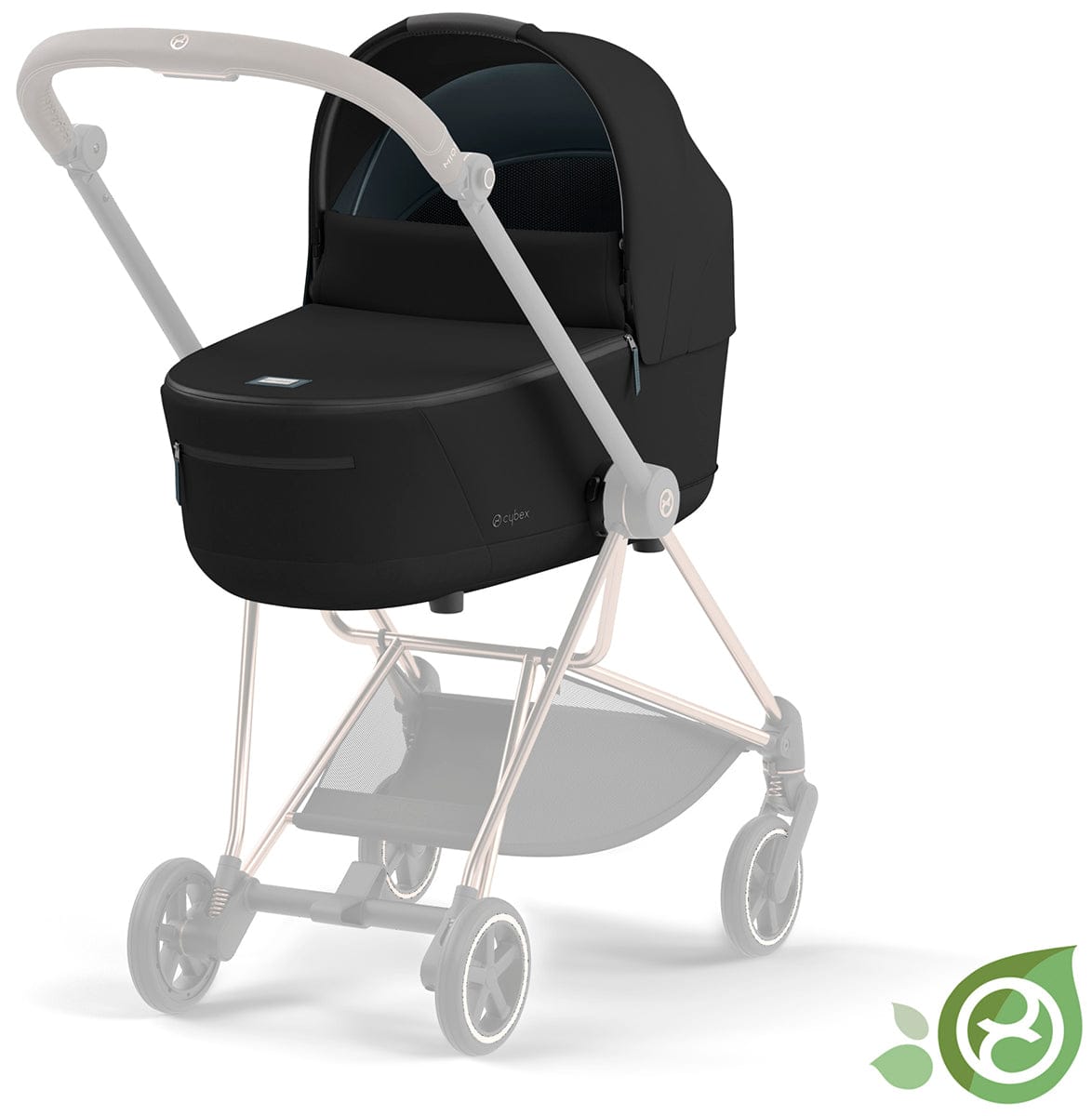 Cybex MIOS 3 Lux Carry Cot - Conscious Onyx Black - 522000333