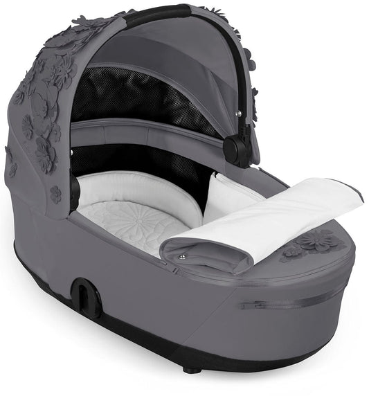 Cybex Mios 3 Lux Carry Cot - Simply Flowers Dream Grey - 522000247