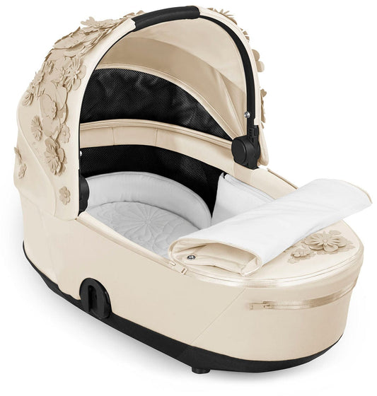 Cybex Mios 3 Lux Carry Cot - Simply Flowers Nude Beige - 522000239