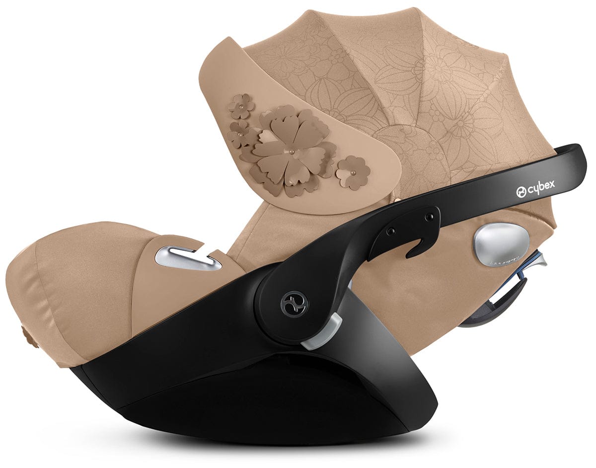 Cybex Mios 2 + Cloud Q Travel System Bundle - Simply Flowers - Nude Beige - TRVL-519003267-SF-BEIGE