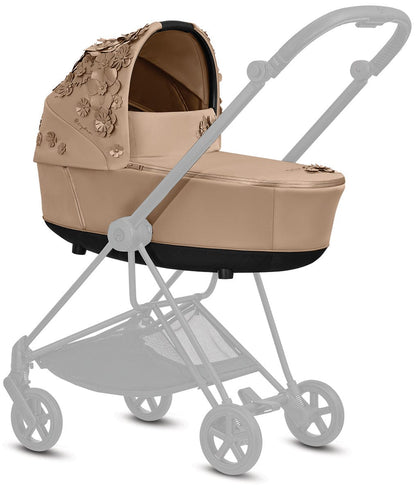 Cybex Mios 2 Complete Stroller with Lux Bassinet Bundle - Simply Flowers - Nude Beige - 519003267-B-SF-BEIGE