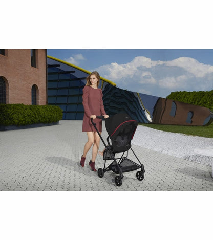 Cybex Mios Stroller + Aton M Infant Car Seat Travel System Bundle - Ferrari Black / Ferrari Red - 519000073-519000195