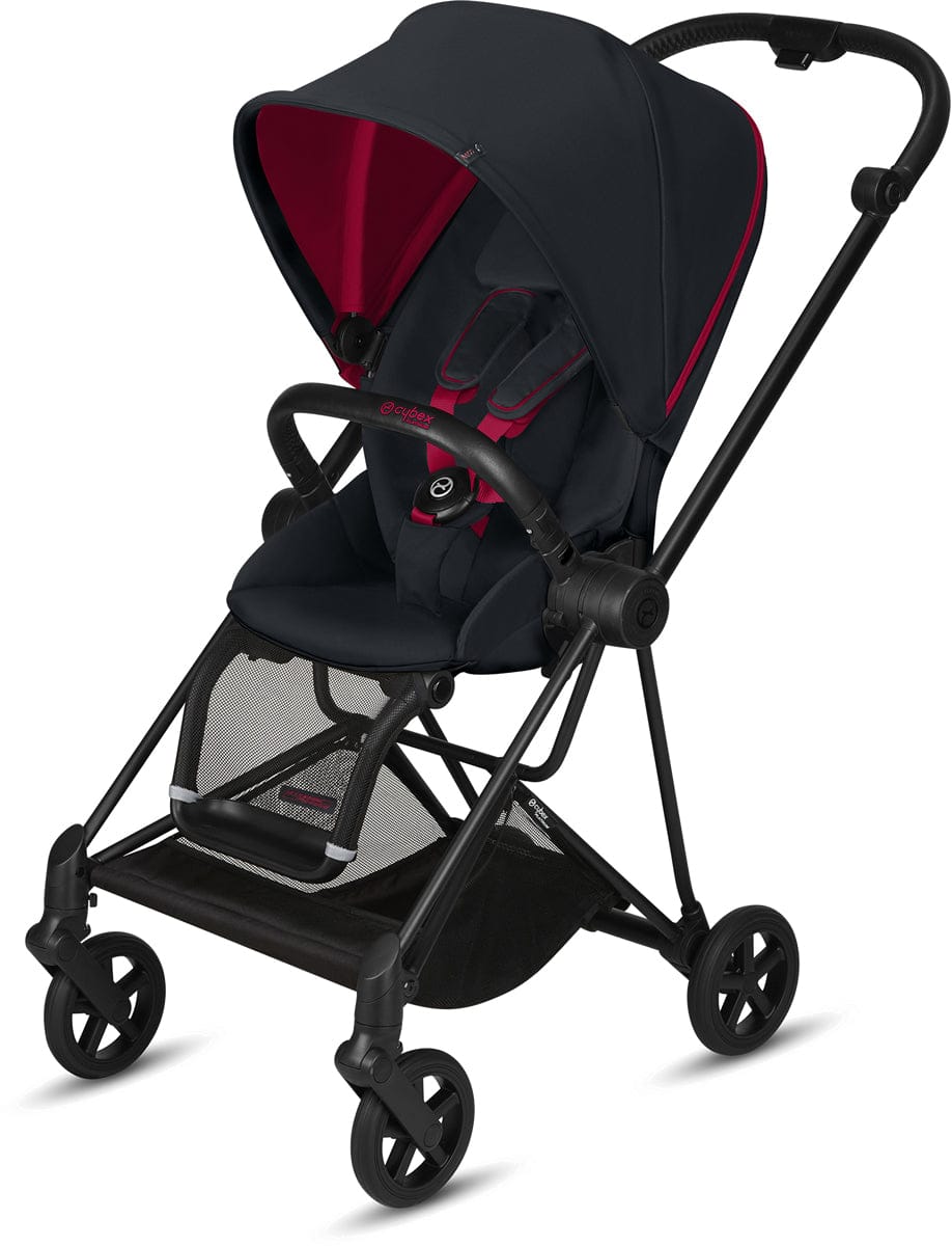 Cybex Mios Stroller + Aton M Infant Car Seat Travel System Bundle - Ferrari Black / Ferrari Red - 519000073-519000195