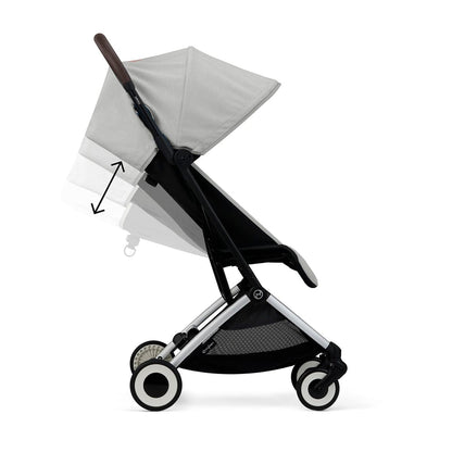 Cybex Orfeo Compact Stroller + Aton G SensorSafe Travel System Bundle - Lava Grey / Lava Grey - 522004787-522004779