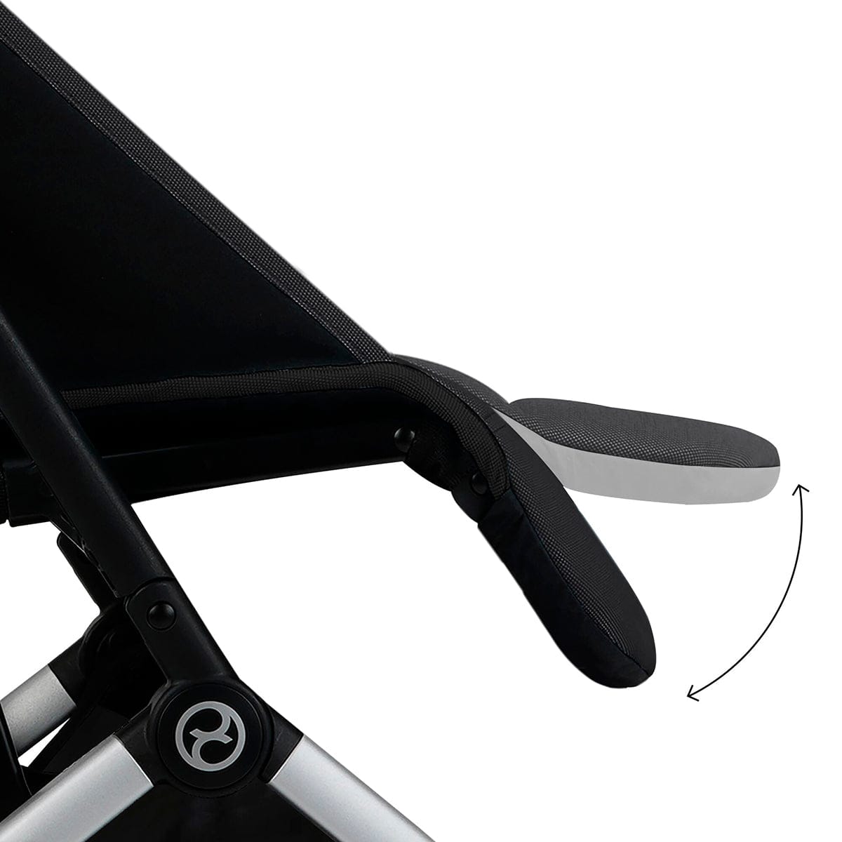 Cybex Orfeo Compact Stroller + Aton G SensorSafe Travel System Bundle - Moon Black / Moon Black - 522004785-522004777