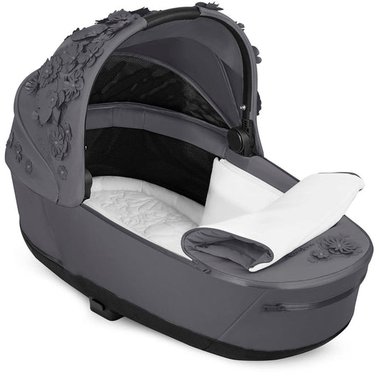 Cybex Priam 4 / ePriam 2 Lux Carry Cot - Simply Flowers Dream Grey - 521003915
