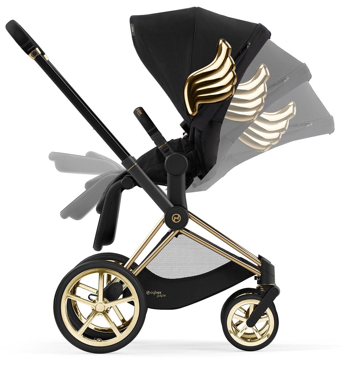 Cybex Priam 4 Stroller (One Box) - Jeremy Scott Wings - 521003831