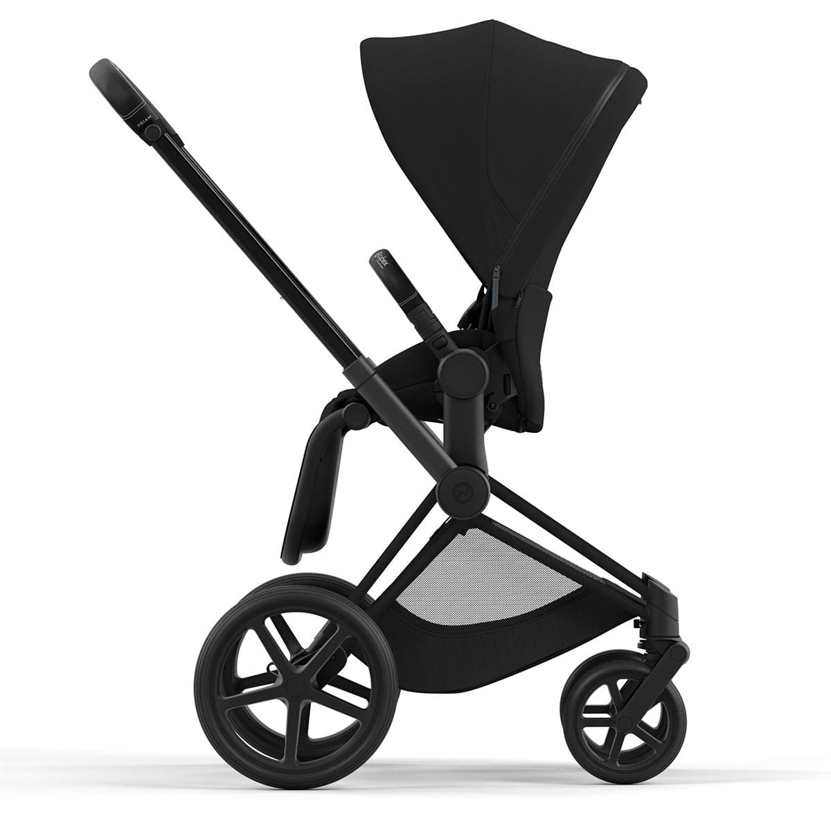 Cybex Priam 4 Stroller (One Box) - Matte Black / Black / Deep Black - 521004109
