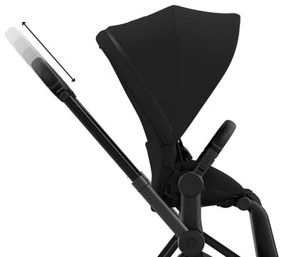 Cybex Priam 4 Stroller (One Box) - Matte Black / Black / Deep Black - 521004109