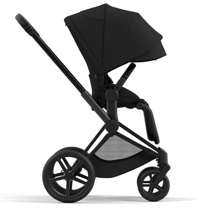 Cybex Priam 4 Stroller (One Box) - Matte Black / Black / Deep Black - 521004109