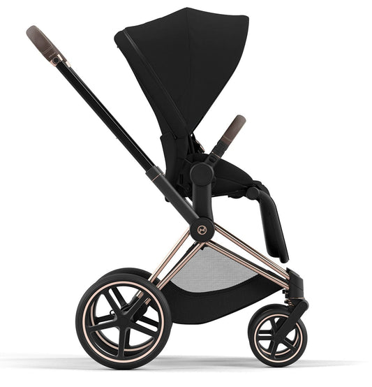 Cybex Priam 4 Stroller (One Box) - Rose Gold / Brown / Deep Black - 521004125