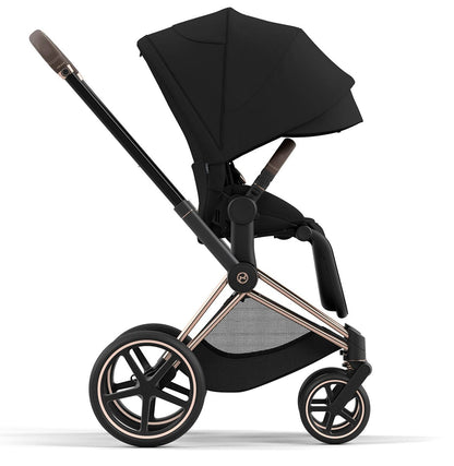Cybex Priam 4 Stroller (One Box) - Rose Gold / Brown / Deep Black - 521004125
