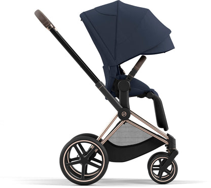 Cybex Priam 4 Stroller (One Box) - Rose Gold / Brown / Nautical Blue - 521004127